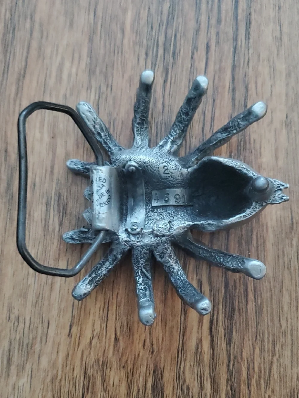 Metal 3D Tarantula Spider Belt‎ Buckle - Gunmetal Gray